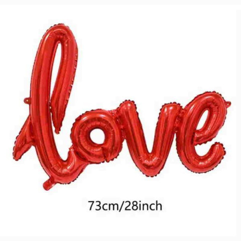 Кулька LOVE 73см червона, пак. 12*10 арт: TLOVE-3