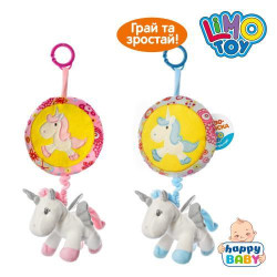 Підвіска на ліжко/візок, Єдиноріг, 45см, розтяжка, плюш, муз, LIMO TOY, арт: A8201MB