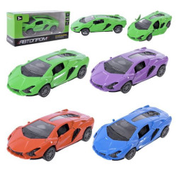 Машина мет. АВТОПРОМ 1:43, 4 цвета, откр.двери, в кор. 14*6*6см арт: AP4395