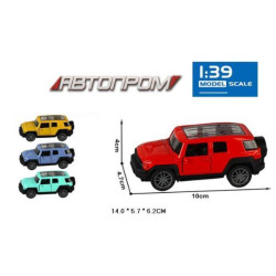 Машина мет. АВТОПРОМ 1:43, 4 цвета, откр.двери, в кор. 14*6*6см арт: AP4397