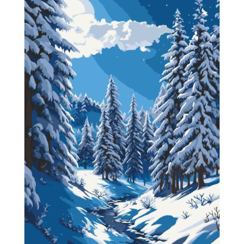 Картина за номерами Пейзаж. Зимова казка, 40х50см, в термопакеті, ART Craft (11060-AC)