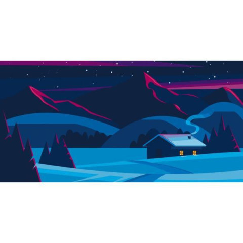 Картина за номерами Пейзаж. Зимова тиша, 40х80см, в термопакеті, ART Craft (11026-AC)