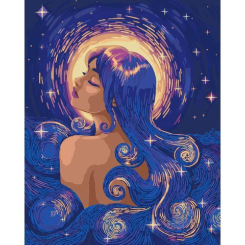 Картина за номерами Люди. Нічна ніжність, 40х50см, в термопакеті, ART Craft (10146-AC)