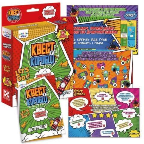 Игра настольная развлекательная. Квест в коробке. Комикс, ТМ Vladi Toys, Украина, арт: VT5902-04