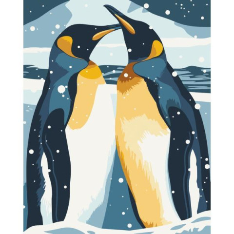Картина за номерами Тварини. Пінгвіни, 40х50см, в термопакеті, ART Craft (11590-AC)