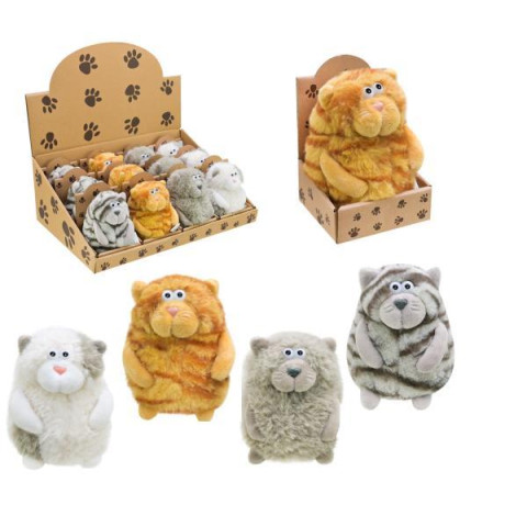 М'яка іграшка кіт 13см 4 види ЦІНА ЗА 1ШТ, В УП. 12ШТ в боксі  арт: C6303