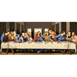 Картина за номерами Релігія. Тайна вечеря, 30х70см, в термопакеті, Идейка (KHO8423)