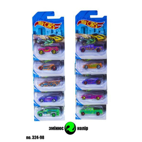 Машинка HOT WHEELS Меняет цвет,  (8 видов) на планш. 16*11см