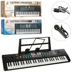 Синтезатор 61клавіша, демо,запис, 2 види, на батар./від мережі, в кор. 83*23,5*9см  арт: MQ6111-12