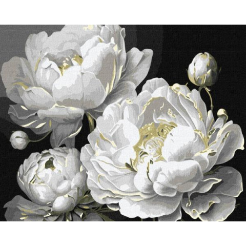 Картина за номерах "Бездоганна краса з фарбами металік 2" 40х50см, термопакет, ТМ Ідейка, Україна арт: KHO3302