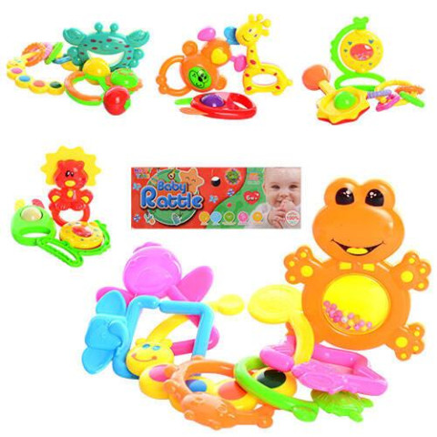 Брязкальце 3шт, від 10см, 5 видів, пак. 17,5*22*4см   арт: HT99004