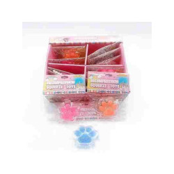 Антистресс сквиш кошачья лапка (прозрачные) 7см