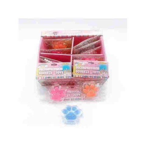 Антистресс сквиш кошачья лапка (прозрачные) 7см