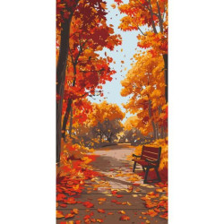 Картина по номерам "Осенний парк" 40*80см, термопакет, ТМ ART Craft, Украина