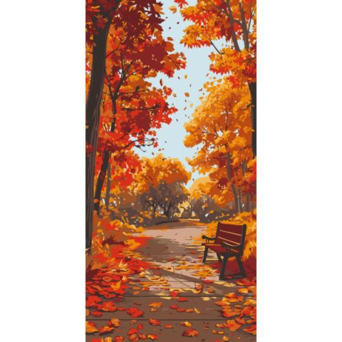 Картина за номерами "Осінній парк" 40*80см, термопакет, ТМ ART Craft, Україна арт: 11572-AC