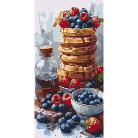 Картина за номерами "Солодкі вафлі" 40*80см, термопакет, ТМ ART Craft, Україна арт: 12035-AC