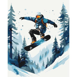 Картина по номерам "Снежный экстрим" 40*50см, термопакет, ТМ ART Craft, Украина