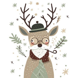 Картина по номерам "Мистер олень" 40*50см, термопакет, ТМ ART Craft, Украина