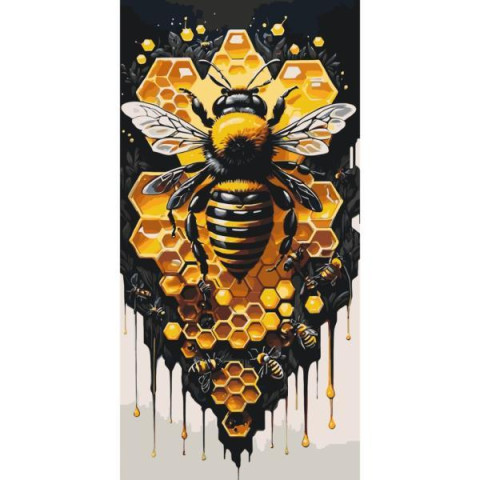 Картина за номерами "Медове мистецтво" 40*80см, термопакет, ТМ ART Craft, Україна
