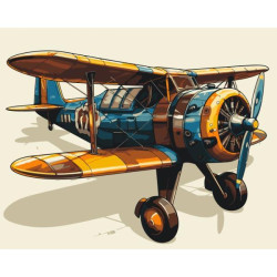 Картина по номерам "Аероплан" 40*50см, термопакет, ТМ ART Craft, Украина