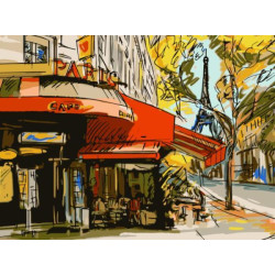 Картина по номерам "Улицы Парижа" 40*50см, термопакет, ТМ ART Craft, Украина