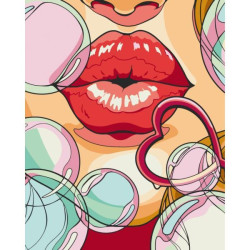 Картина по номерам "Сладкий поцелуй" лак 40*50см, ТМ ART Craft, Украина