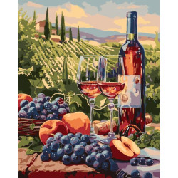 Картина по номерам "Фруктовое вино" 40х50см, термопакет, ТМ Идейка, Украина