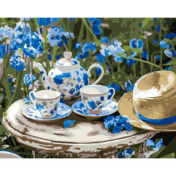 Картина по номерам "Утренний чай" 40х50см, термопакет, ТМ Идейка, Украина