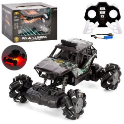 Машина р/у, 21см, 1:18, аккумулятор, USB зарядное, светло, роликовые колеса, амортизатор, оборот.360, 2 цвета, в кор. 26*17*18см 