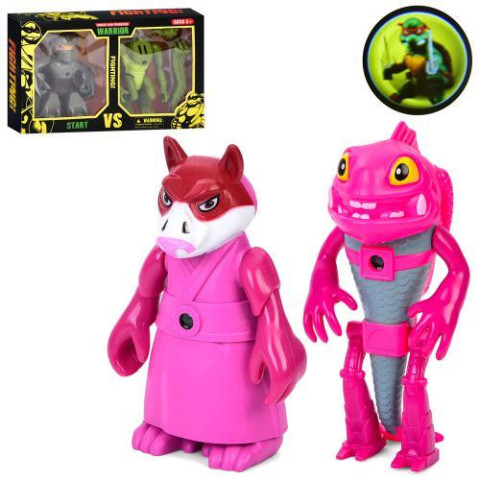 Фигурки для игры Черепашки Ниндзя, 14см, 2шт, свет