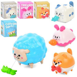 Игрушка заводная, животные, 12см, ходит, 4 вида, 8*10*8см 