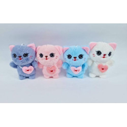 Мягкая игрушка-брелок Котик 12см