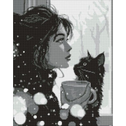 Алмазная мозаика "Утренняя тишина" 40х50см, в термопакете, ТМ Идейка, Украина