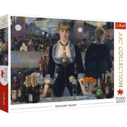Пазлы 1000 элм. "Бар в ФолиБержер", Арт коллекция, в кор. 40*27*6см, ТМ Trefl, Польша