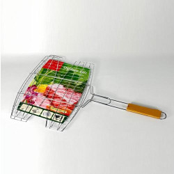 Решiтка-гриль для риби подвійна 59*36*27.5*3см  арт: MH-4888