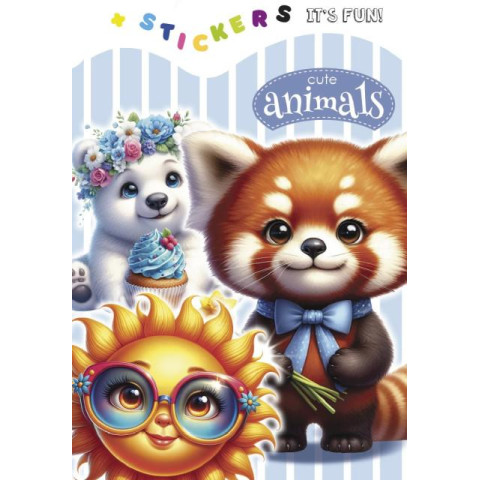 Раскраска 13,5*19см, 100г, 8 листов, печать 4+4. Скоба, обложка с высечкой диз.24261, ТМ Fresh, Украина