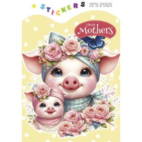 Розмальовка 13,5*19см, 8 аркушів, друк 4+4. обкладинка з висічкою диз.24267, ТМ Fresh, Україна арт: 2508-24267