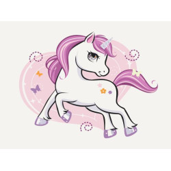 Картина по номерам Блестящая единорожка 30*40см, ТМ Brushme, Украина