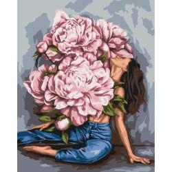 Картина по номерам "Роскошный букет" лак 40*50см, термопакет, ТМ ART Craft, Украина