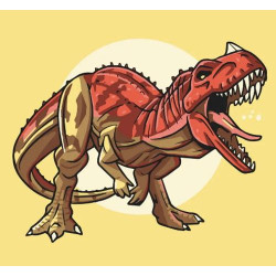 Картина по номерам "Цератозавр" 30*30см, термопакет, ТМ ART Craft, Украина