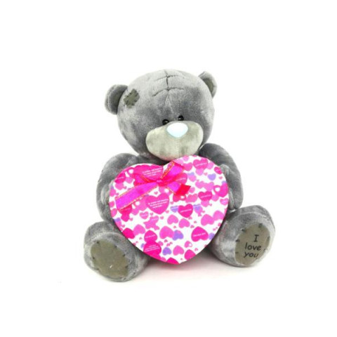 М'яка іграшка Ведмідь Тедді, 20см з подарунковою коробкою арт: 1040220малин