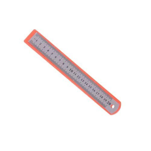 Линейка металлическая 20см 