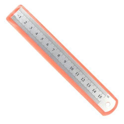 Линейка металлическая 15см 