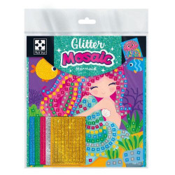 Набір для творчості зі блискучою мозаїкою &quot;Русалонька та Медуза&quot;, пак. 26*21см, ТМ Vladi Toys, Україна арт: VT4511-13