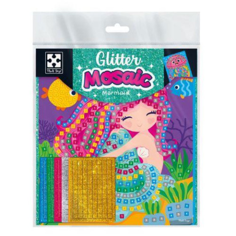 Набір для творчості зі блискучою мозаїкою "Русалонька та Медуза", пак. 26*21см, ТМ Vladi Toys, Україна арт: VT4511-13