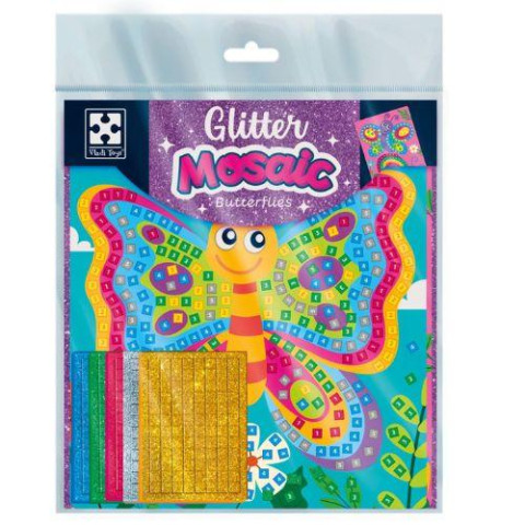 Набір для творчості зі блискучою мозаїкою "Метелики", ТМ Vladi Toys, Україна арт: VT4511-15