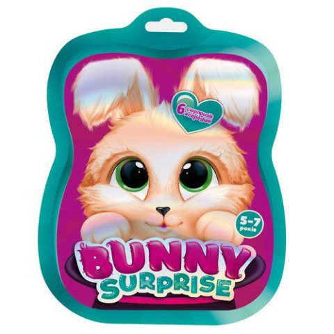 Набір для творчості  із сюрпризами "Bunny surprise. Темно-рожевий", в пл. кор. 22*17*7см, ТМ Vladi Toys, Україна арт: VT8080-12