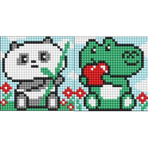 Алмазна мозаїка на магнітній основі для дітей "Дивні смаколики" 9*9см, пакет, ТМ Ідейка, Україна арт: AMG1069