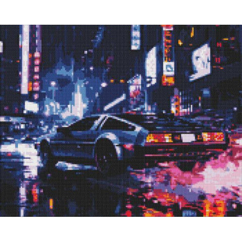 Алмазна мозаїка "Нічна подорож" 40*50см, термопакет, ТМ Ідейка, Україна арт: AMO8051