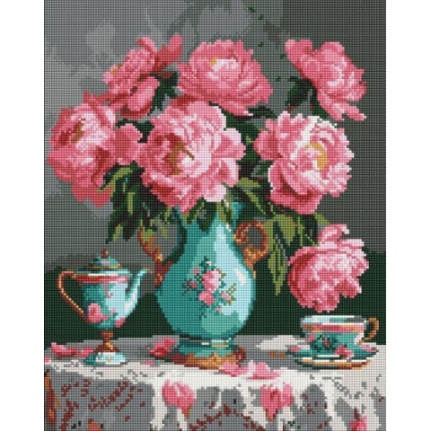 Алмазна мозаїка "Ніжні кольори" 40*50см, термопакет, ТМ Ідейка, Україна арт: AMO8124